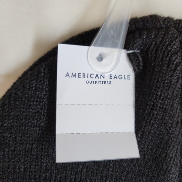 American Eagle Black Toque Beanie Unisex - Picture 5 of 6